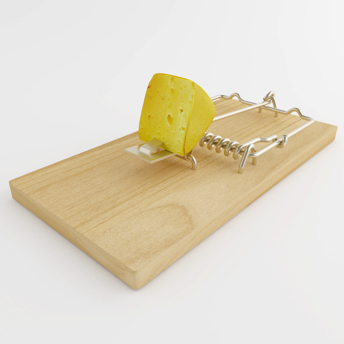 Cheesy Mouse Rat Mousetrap With Cheese Polygon Beater.